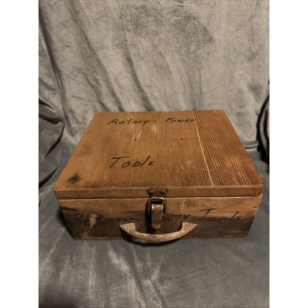 Antique Wooden Box Old Wood Victorian Case Tub Crate Vintage 10.5X9.25X4.25